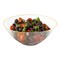 Clear with Gold Rim Organic Round Disposable Plastic Bowls - 32 oz. (60 Bowls)
